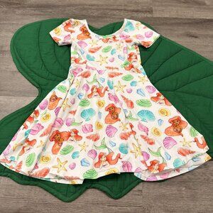 Wild Rich Kids Girls 5/6 Ariel Little Mermaid Watercolor Graphic Graphics Twirl
